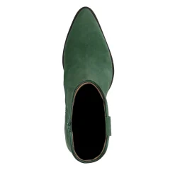 Groene Suede Lage Cowboylaarzen^Sacha Clearance