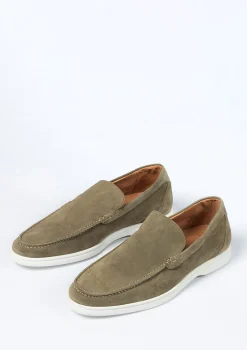 Groene Suede Loafers^Sacha Online