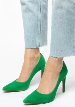Groene Suede Pumps^Sacha Discount