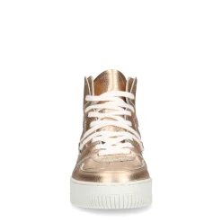 Hoge Gouden Leren Sneakers^Sacha Cheap