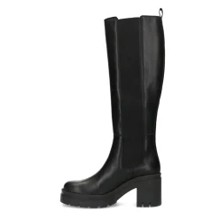 Hoge Zwarte Chelsea Boots Met Blokhak^Sacha Hot