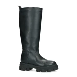 Hoge Zwarte Laarzen Met Grove Zool^Sacha Cheap
