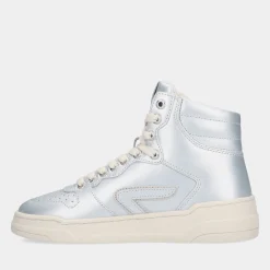 Hub Court High L31 Dull Silver/Lt. Beige Dames Sneakers^Sacha Store