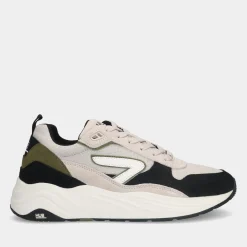 Hub Glide S43 Light Beige/Off White/Moss Green Heren Sneakers^Sacha Cheap