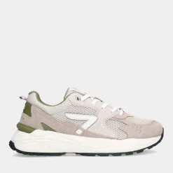 Hub Grid-M S48 Light Beige/Off White/Moss Green Heren Sneakers^Sacha New