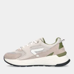 Hub Grid-M S48 Light Beige/Off White/Moss Green Heren Sneakers^Sacha New
