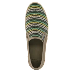 Khaki Canvas Loafers Met Strepen^Sacha Cheap