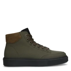 Khaki Leren Veterboots^Sacha Discount