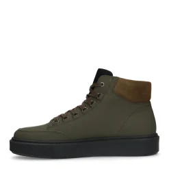 Khaki Leren Veterboots^Sacha Discount
