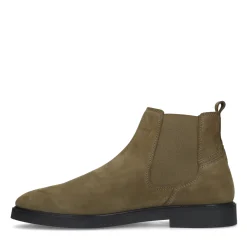Khaki Suede Chelsea Boots^Sacha Discount
