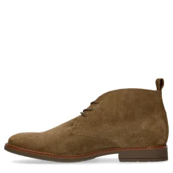 Khaki Suede Veterboots^Sacha Outlet