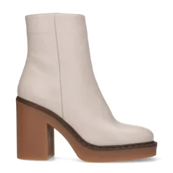 Latte Enkellaarsjes Met Blokhak^Sacha Flash Sale