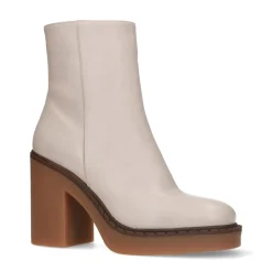 Latte Enkellaarsjes Met Blokhak^Sacha Flash Sale