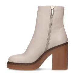 Latte Enkellaarsjes Met Blokhak^Sacha Flash Sale