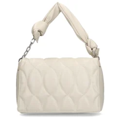 Latte Handtas Met Gestikte Details^Sacha New