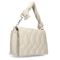 Latte Handtas Met Gestikte Details^Sacha New