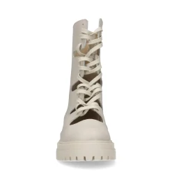 Latte Leren Cut Out Boots^Sacha New