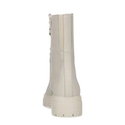 Latte Leren Cut Out Boots^Sacha New