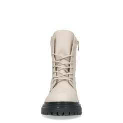 Latte Leren Veterlaarsjes^Sacha Fashion