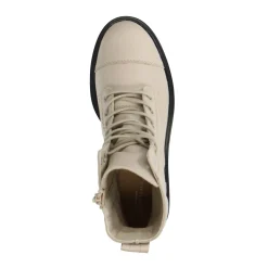 Latte Leren Veterlaarsjes^Sacha Fashion