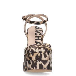 Leopard Gesloten Pumps Met Plateau Hak^Sacha Sale