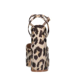 Leopard Gesloten Pumps Met Plateau Hak^Sacha Sale