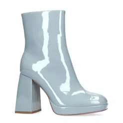 Lichtblauwe Enkellaarsjes Met Lak Look^Sacha Cheap