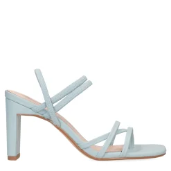 Lichtblauwe Hak Sandalen Met Bandjes^Sacha Outlet