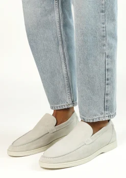Lichtgrijze Suede Loafers^Sacha Flash Sale