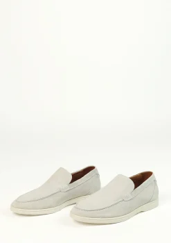 Lichtgrijze Suede Loafers^Sacha Flash Sale