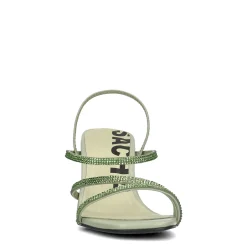Lichtgroene Strass Sandalen Met Hak^Sacha Cheap