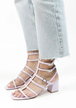 Lila Sandalen Met Hak En Bandjes^Sacha Cheap