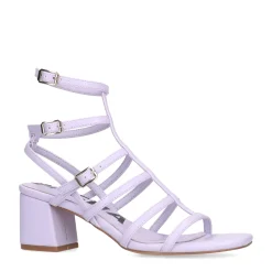 Lila Sandalen Met Hak En Bandjes^Sacha Cheap