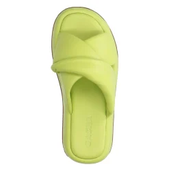 Limegroene Plateau Slippers^Sacha Sale