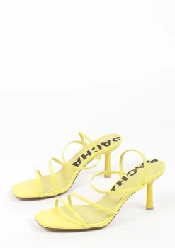 Limegroene Sandalen Met Hak^Sacha Clearance