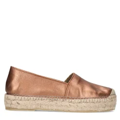 Metallic Bronskleurige Leren Espadrilles^Sacha Flash Sale