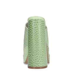 Mintgroene Muiltjes Met Plateau Hak^Sacha Sale