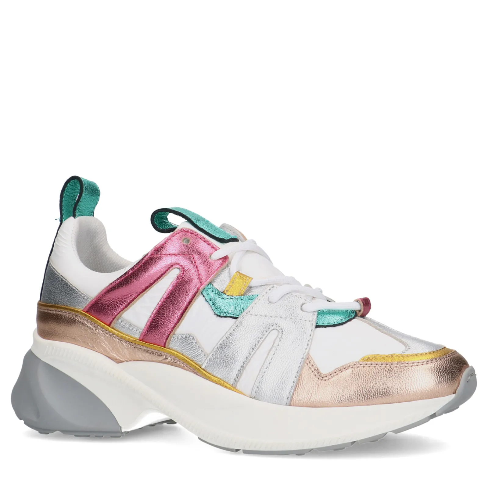Multicolor Leren Sneakers^Sacha Outlet
