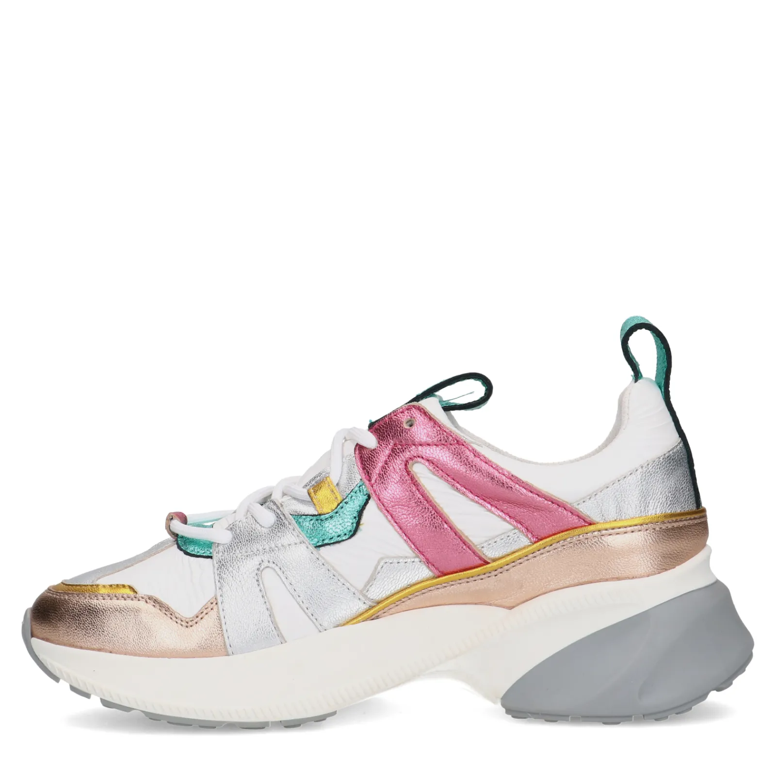 Multicolor Leren Sneakers^Sacha Outlet