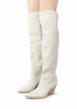 Off White Hoge Suede Cowboylaarzen^Sacha Best Sale