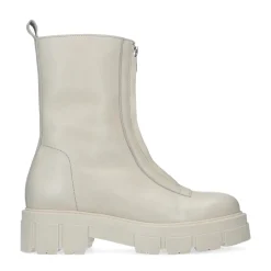 Off White Leren Chelsea Boots Met Rits^Sacha Best Sale