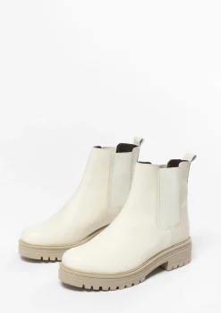 Off White Leren Chelsea Boots^Sacha Cheap