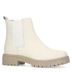 Off White Leren Chelsea Boots^Sacha Cheap