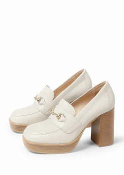 Off White Leren Loafers Met Hak^Sacha Best