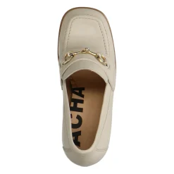 Off White Leren Loafers Met Hak^Sacha Best