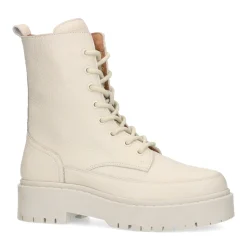 Off White Leren Veterlaarzen^Sacha Shop