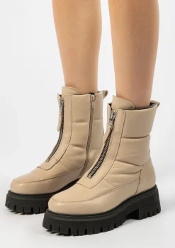 Off White Puffer Biker Boots^Sacha Clearance