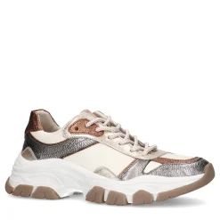 Off White Sneakers Met Metallic Details^Sacha New