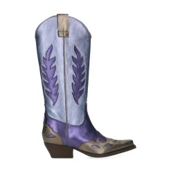 Paarse Metallic Cowboylaarzen^Sacha Cheap