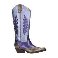 Paarse Metallic Cowboylaarzen^Sacha Cheap
